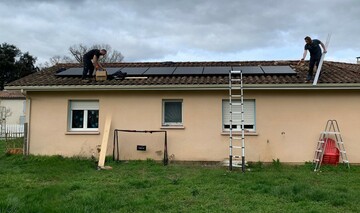 Installation de panneaux photovoltaïques 